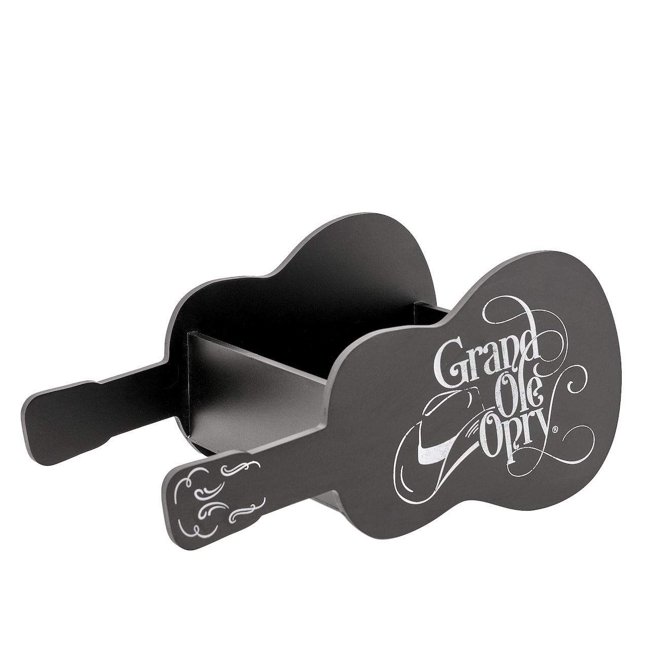 American Art Decor Grand Ole Opry Guitar Shaped Wooded Storage Crate - 16" x 10"